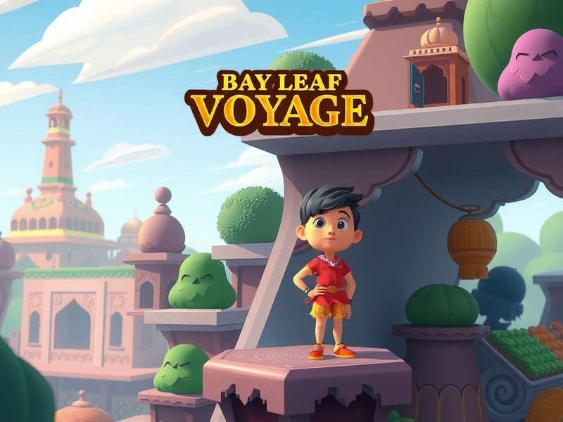 Bay Leaf Voyage gameplay screenshot showing vibrant Indian landscapes