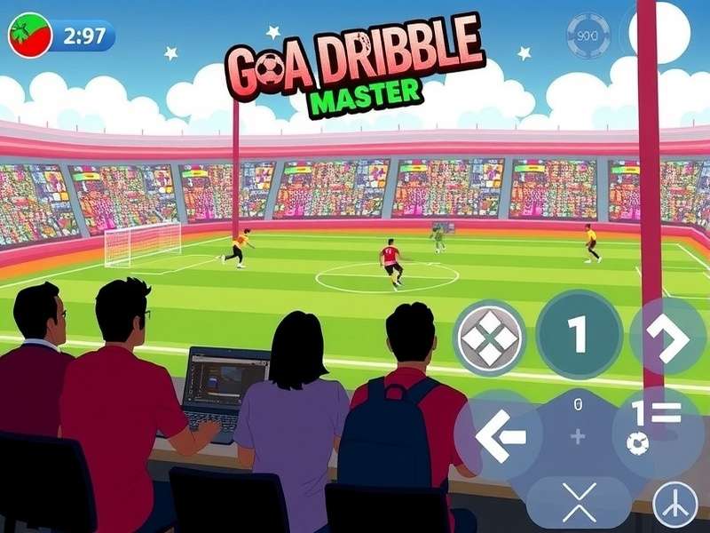 Goa Dribble Master gameplay screenshot showing football action