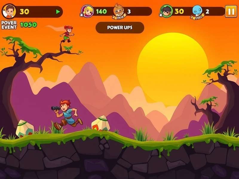 Hotfoot Hero gameplay screenshot showing character running through vibrant Indian landscape