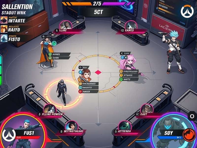 Overwatch Vendetta Showdown esports tournament scene with professional players