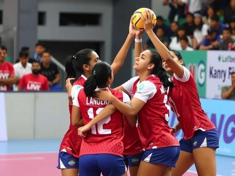 Handball Gladiators India team in action
