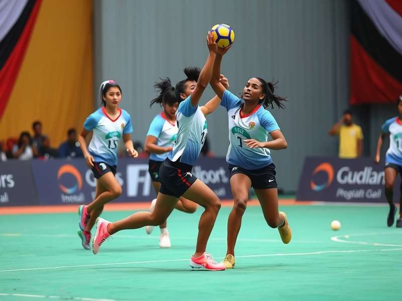 Historical handball match in India