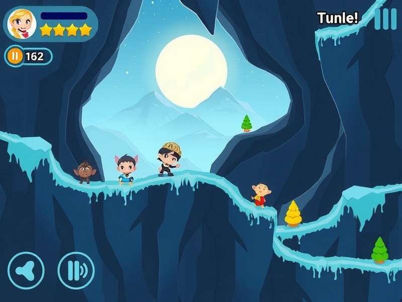 Game Characters Bheem Icy Slide Adventure Characters