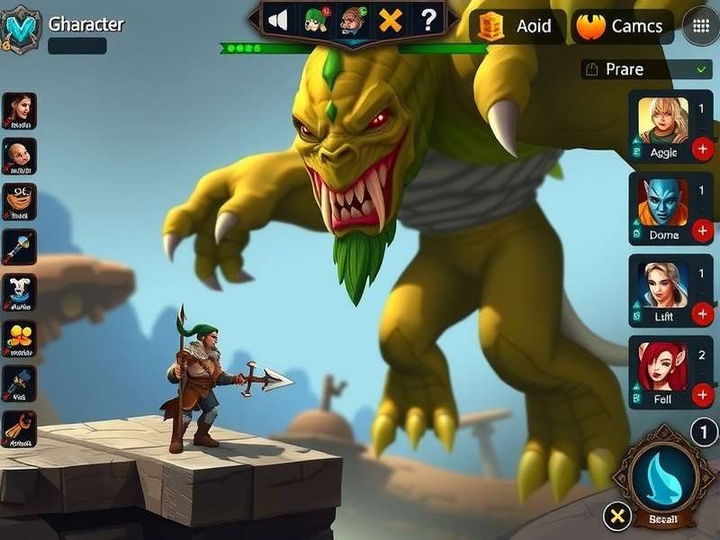 Giants Quest character customization interface