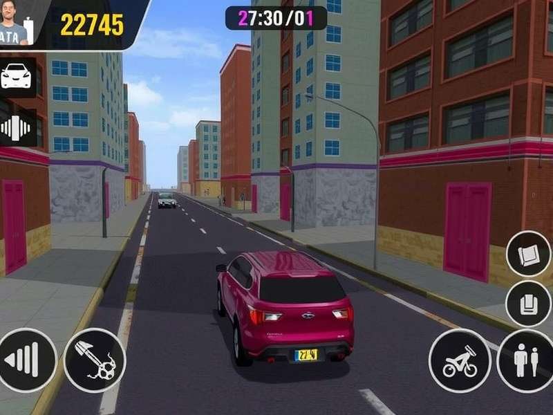 Rapid Rush Escape gameplay screenshot showing urban environment
