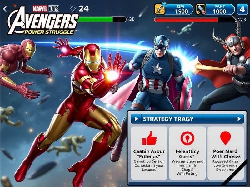 Iron Man character in Avengers Power Struggle