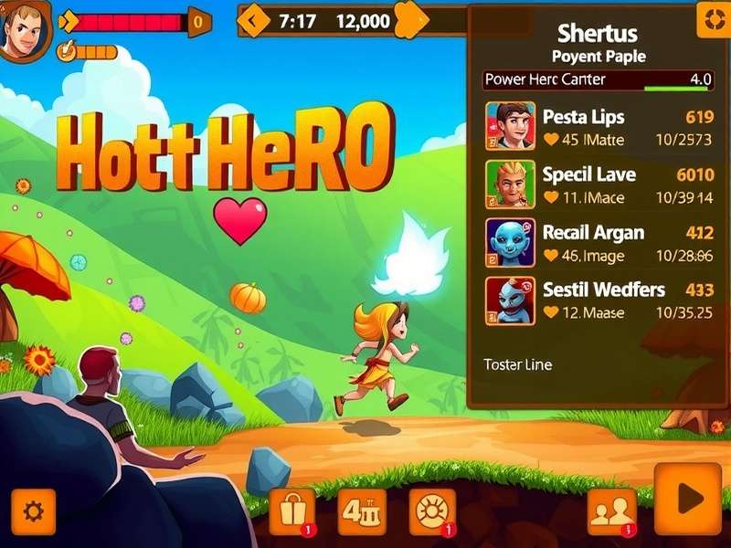 Hotfoot Hero character selection screen showing diverse roster