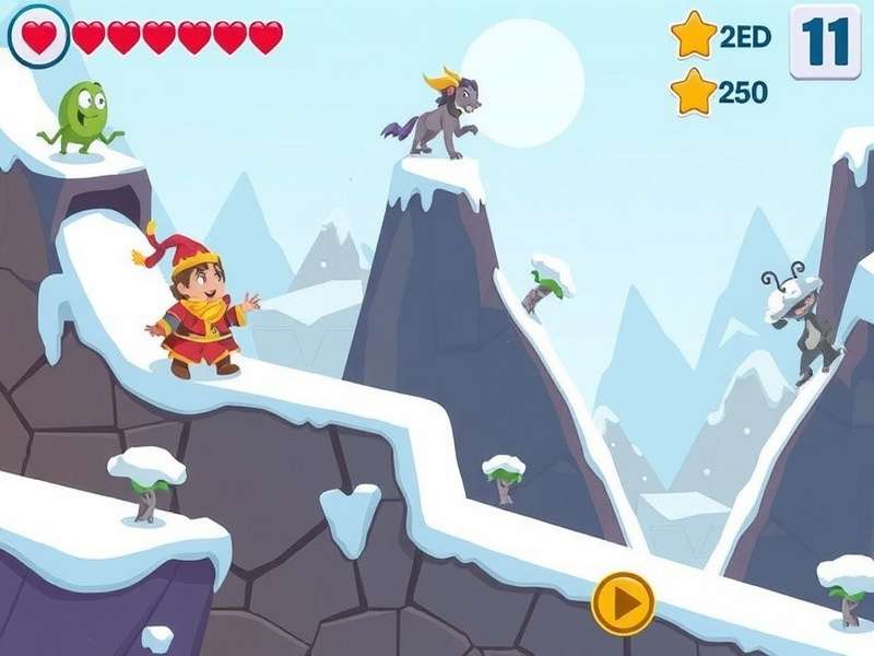 Game Level Design Bheem Icy Slide Adventure Level Design