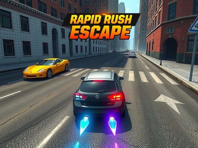 Rapid Rush Escape feature showcase with multiple game elements