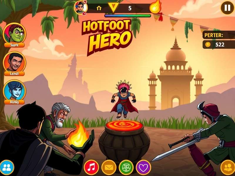 Hotfoot Hero community event with players gathering