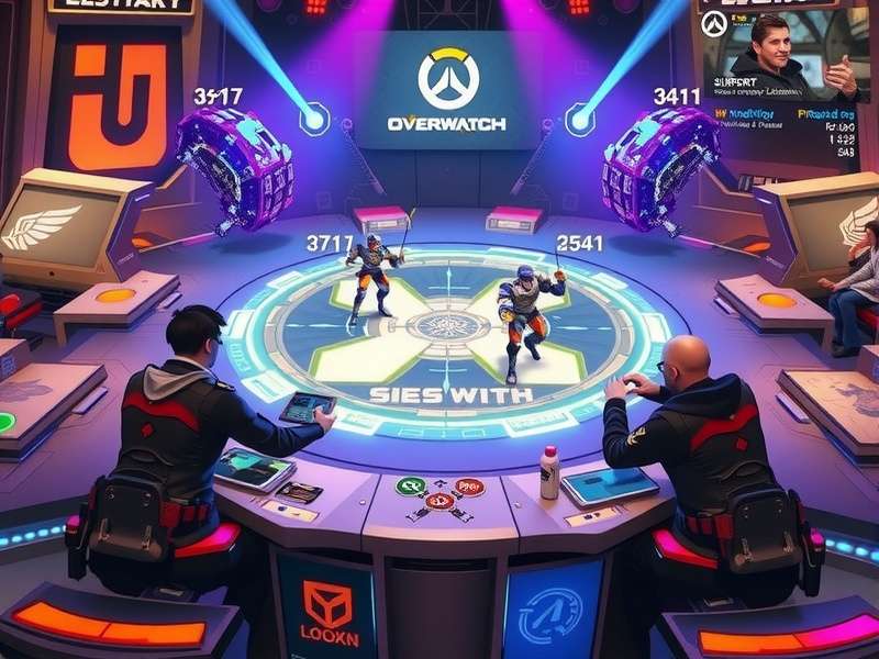 Overwatch Vendetta Showdown gameplay screenshot showing character abilities in action