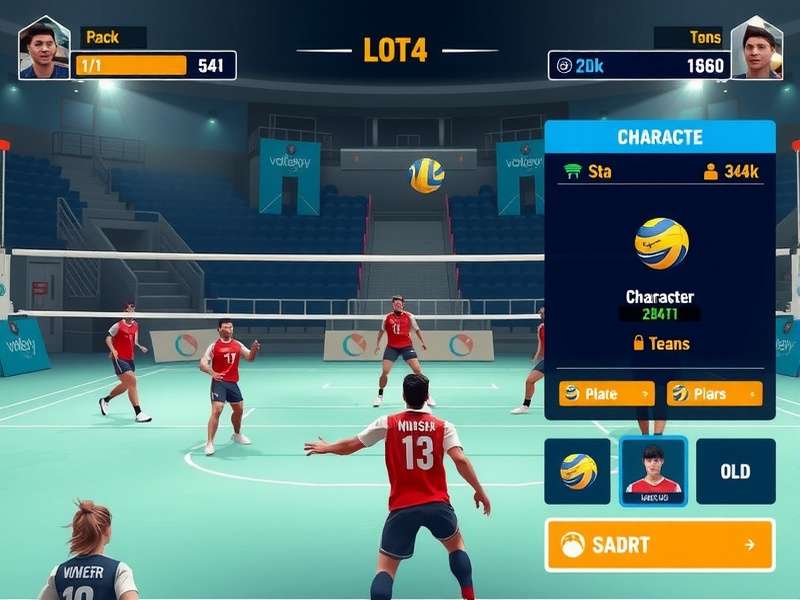 Volley Taj Star Pro character customization interface