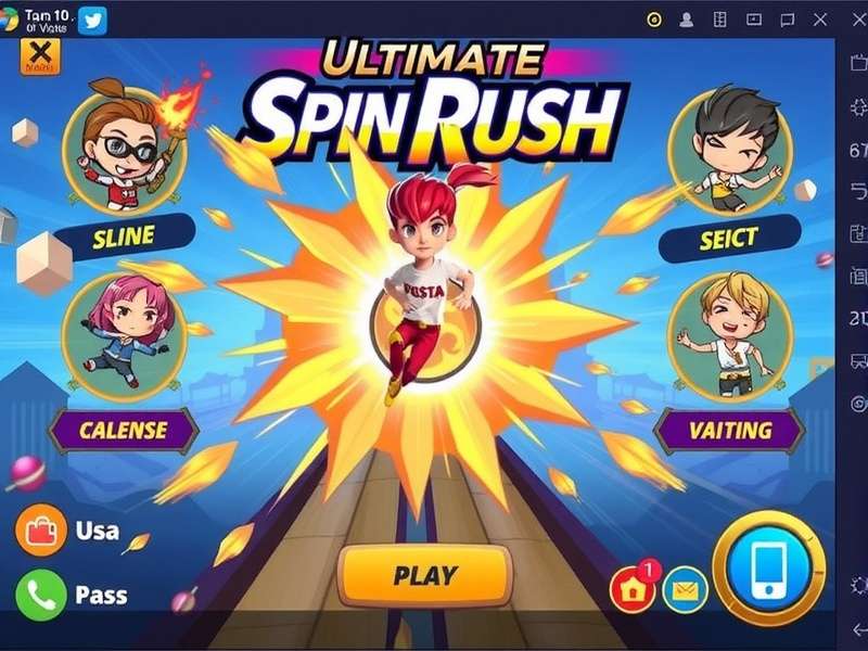 Ultimate Spin Rush Game Interface