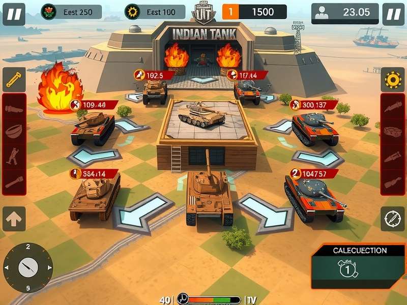 Indian Tank Blitz tank customization interface