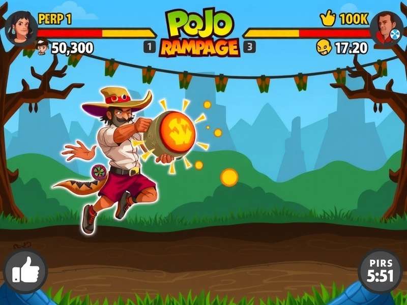 Pojo S Ranchi Rampage gameplay screenshot showing character action