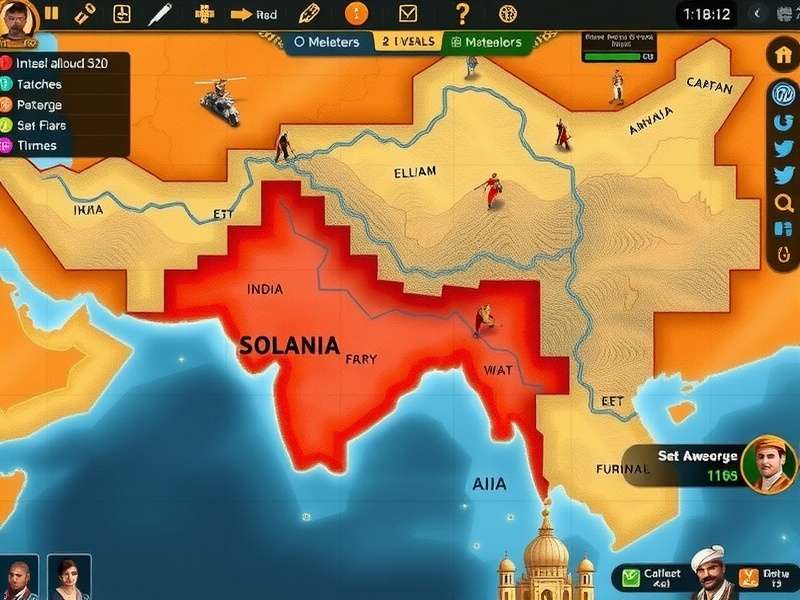 Solanki Sovereign Strife battle scene with historical Indian warriors