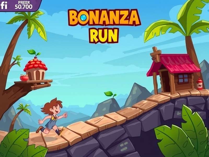 Bangle Bonanza Run showing different environmental settings in the game