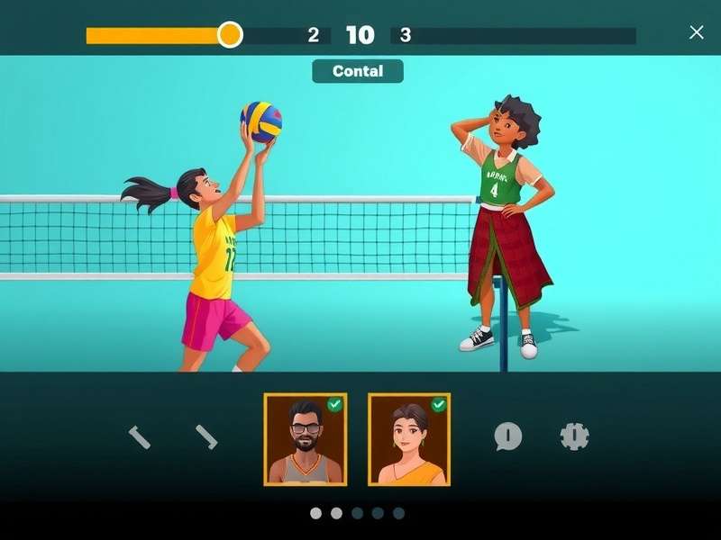 India Volley Peak multiplayer match interface