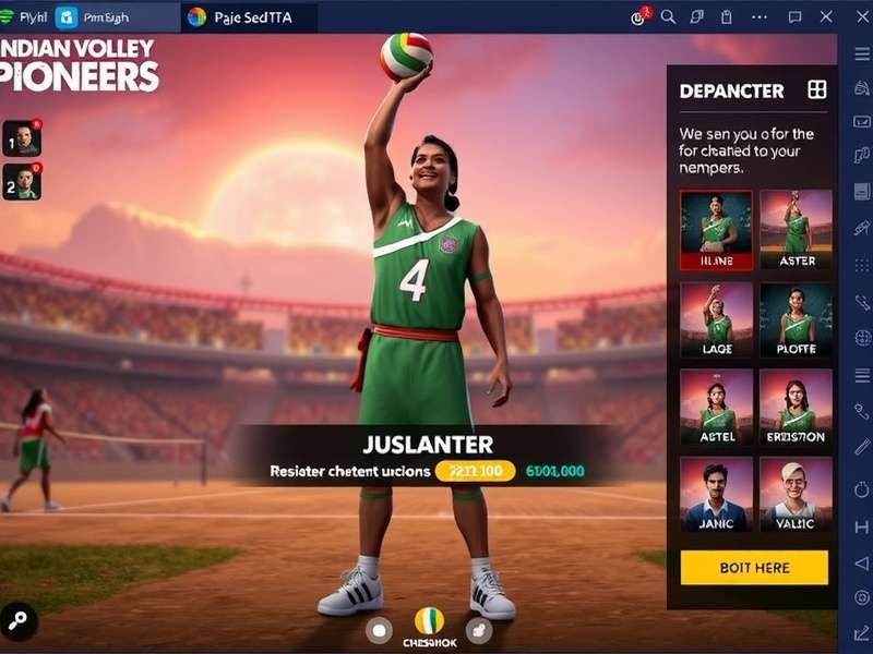 Indian Volley Pioneers character customization