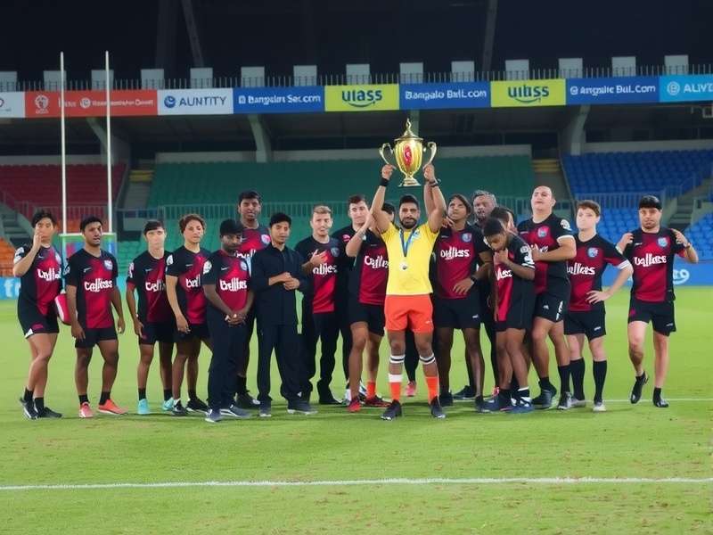 Bangalore Bulls Rugby community outreach program with children