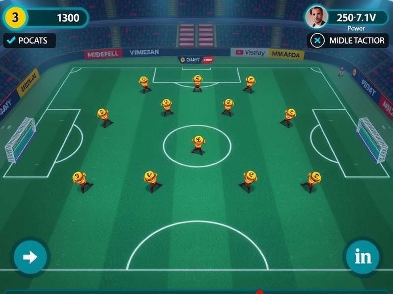 Mighty Midfield Hero strategy diagram showing midfield positioning