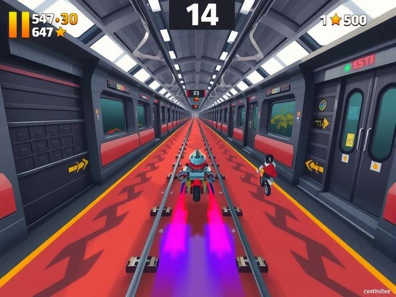 Metro Sprint King Level Design Metro Sprint King level design showing detailed metro station