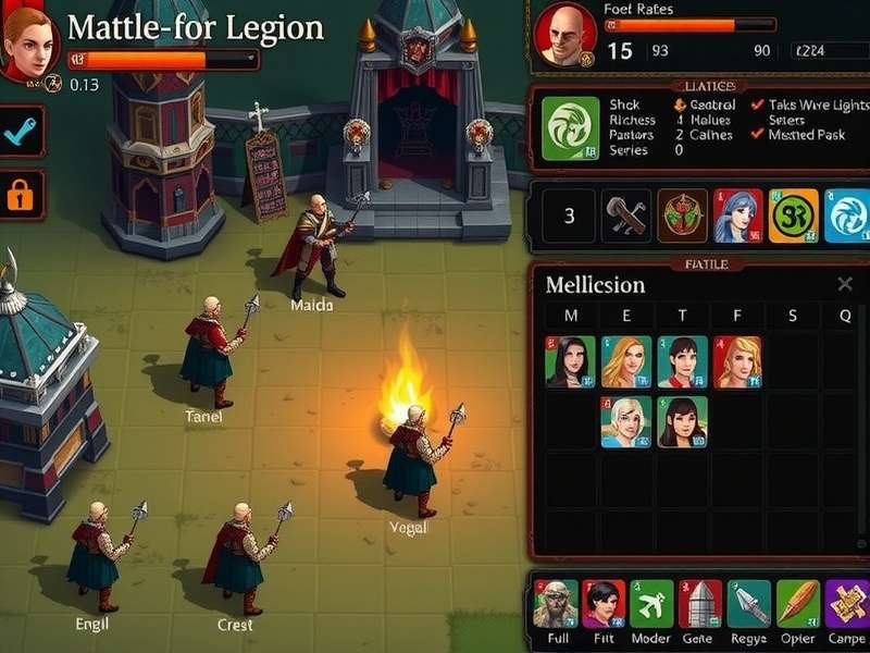 Golconda Mighty Legion Commander Selection Golconda Mighty Legion character selection screen