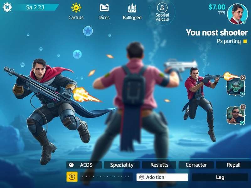 Sagar Aqua Shooter gameplay screenshot showing underwater combat