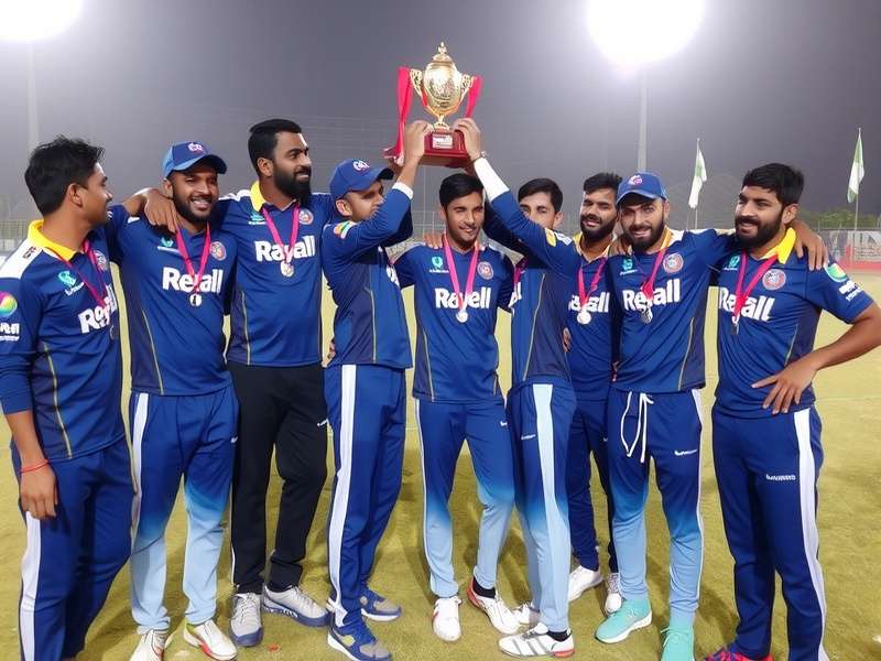 Rajkot Royals trophy celebration