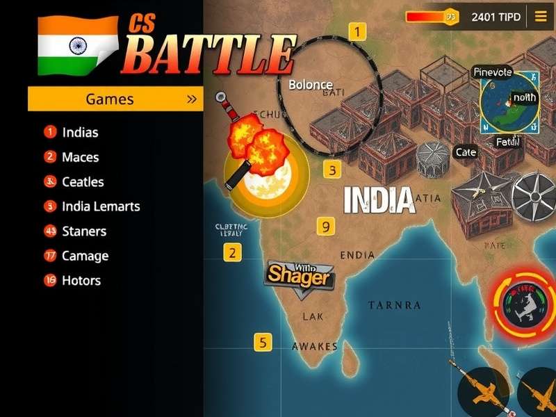 Indian CS Battle game modes selection screen