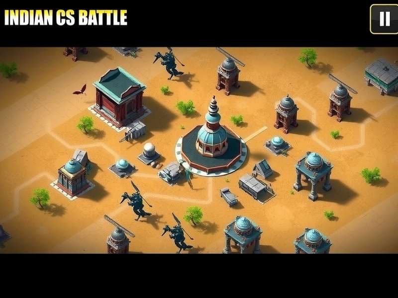 Indian CS Battle map overview showing strategic locations