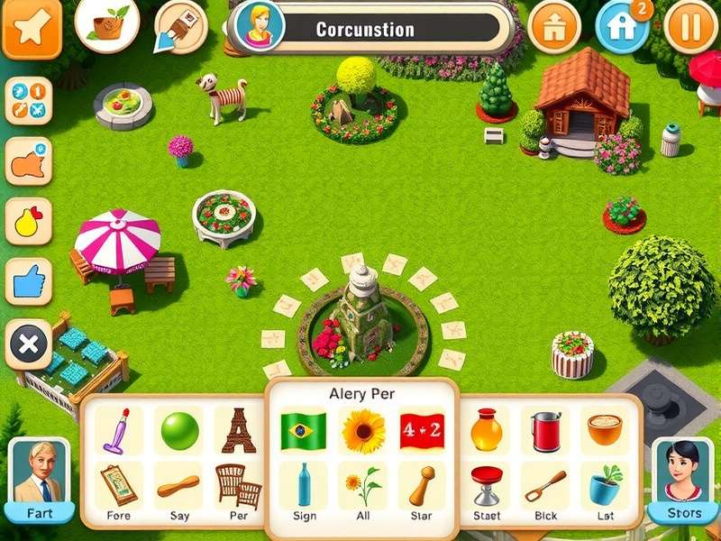 Gardenscapes Serene Sanctuary match-3 puzzle gameplay