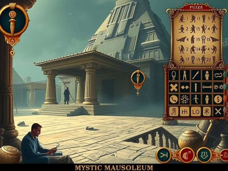 Mystic Mausoleum Game Environment Mystic Mausoleum gameplay screenshot showing ancient temple environment