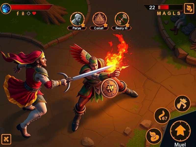 Cumin Daring Warrior gameplay screenshot showing combat