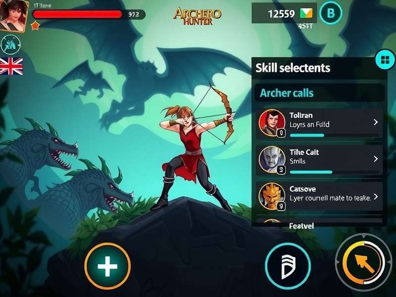 Archero Hunter gameplay screenshot showing character battling monsters