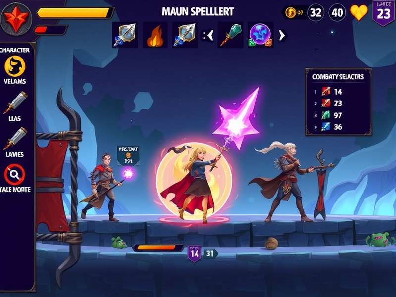 Mace Spellcaster Combat System in Action Mace Spellcaster Combat Gameplay