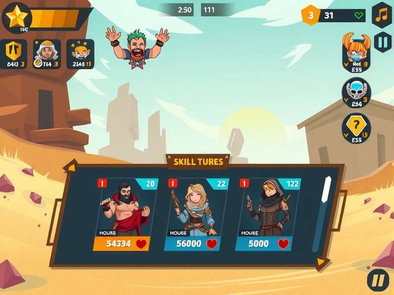 Sandy Surge Hero Skill Tree Sandy Surge Hero character skill tree interface