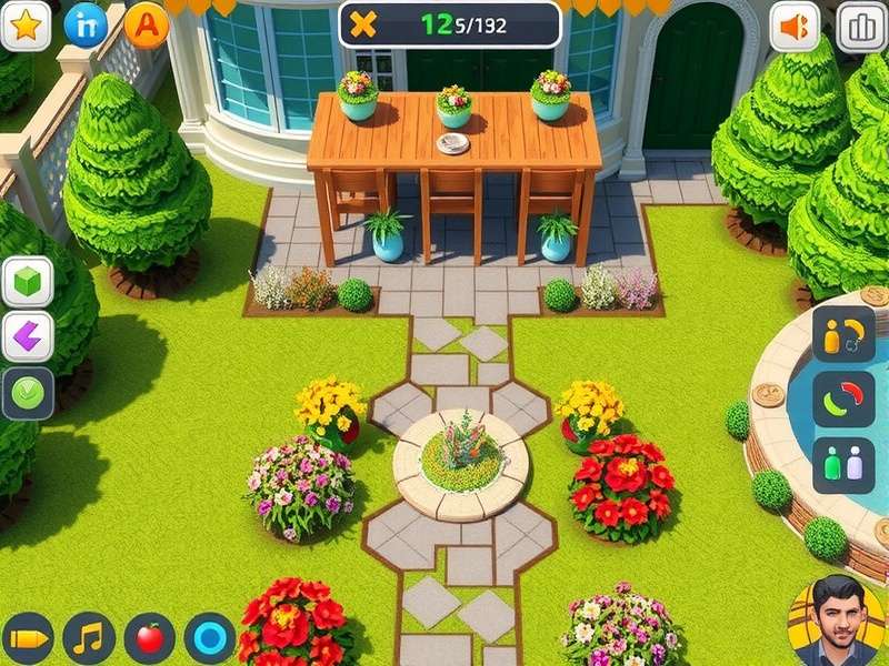 Gardenscapes Serene Sanctuary garden customization options