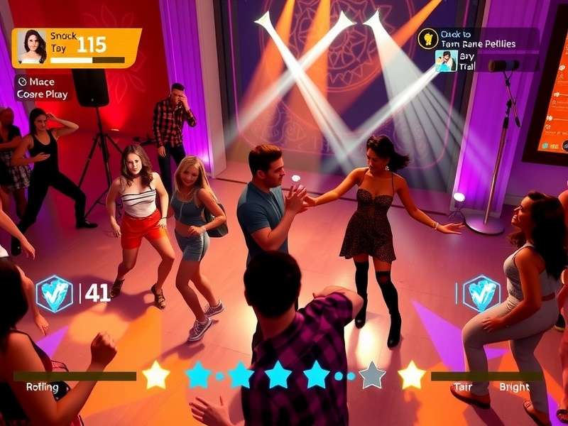 Brilliant Dance Brilliance gameplay screenshot showing dance moves and scoring system