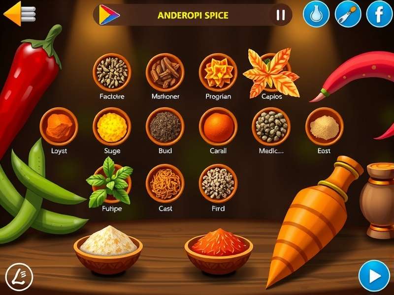 Tandoori Magic Trail gameplay screenshot showing spice collection