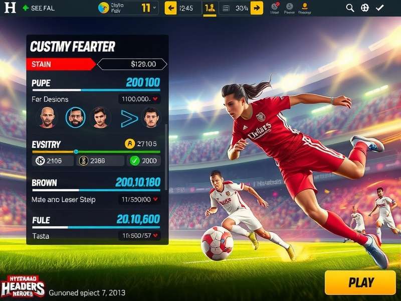 Hyderabad Header Heroes gameplay screenshot showing football action