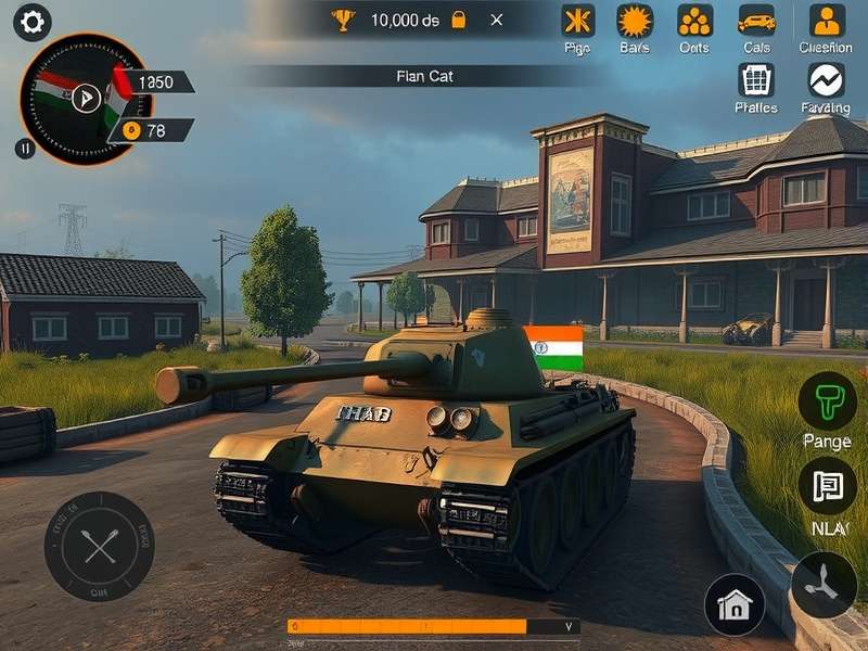 Incredible India Tank gameplay screenshot showing tank battle
