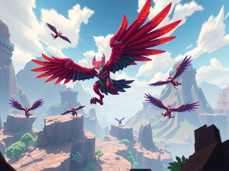 Vivid Vulture gameplay showing flight mechanics and combat