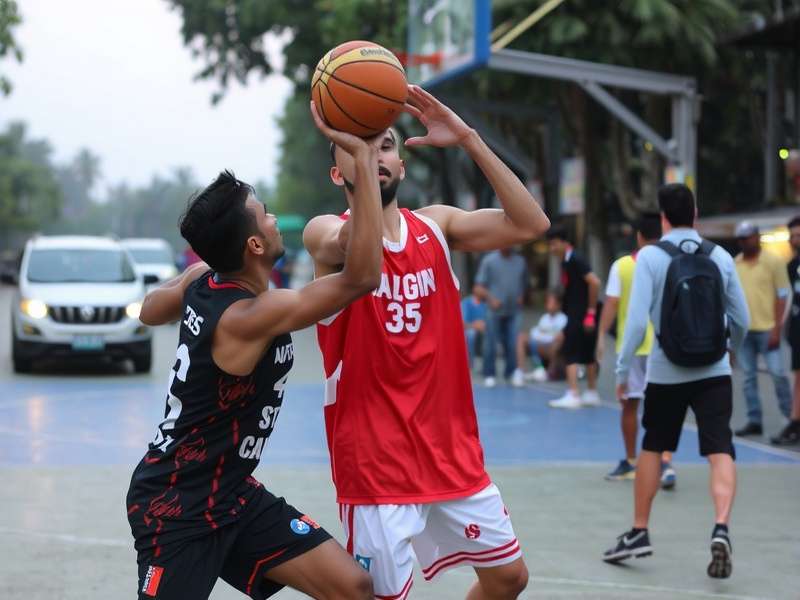 Delhi Street Slam basketball action