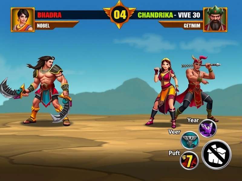 Haryanvi Battle Beast gameplay screenshot showing character combat