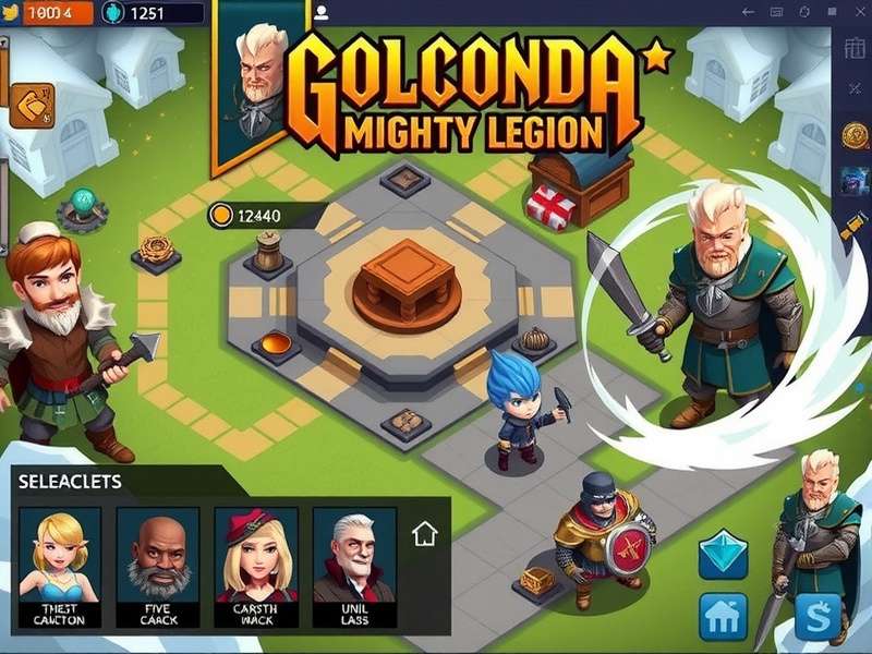 Golconda Mighty Legion Strategic Battle Golconda Mighty Legion gameplay screenshot showing strategic battle