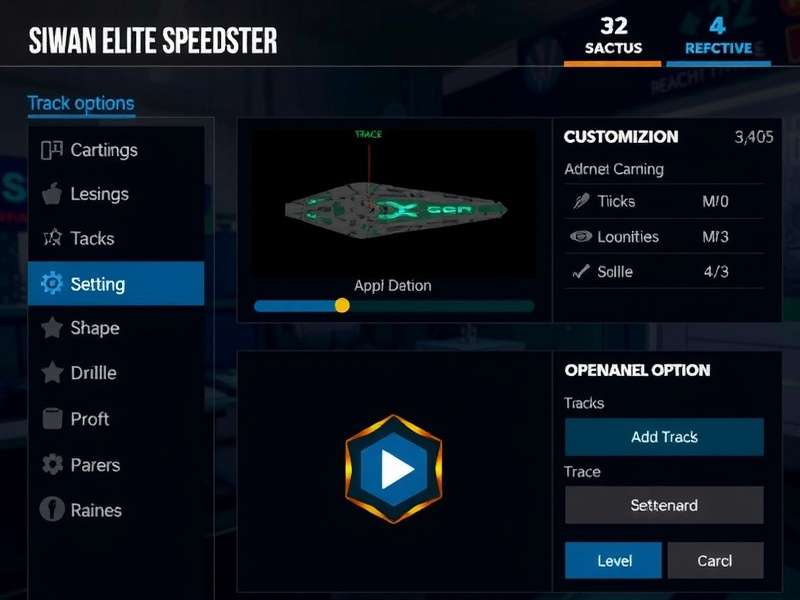 Siwan Elite Speedster Game Interface