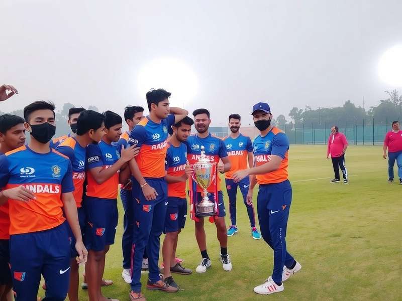 Rajkot Royals team celebrating a victory