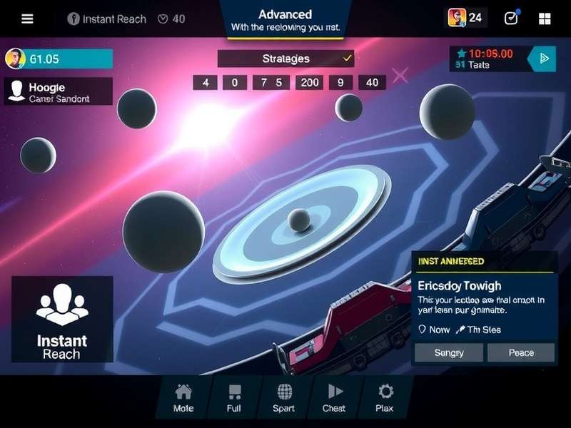 Instant Reach gameplay interface showing strategic elements