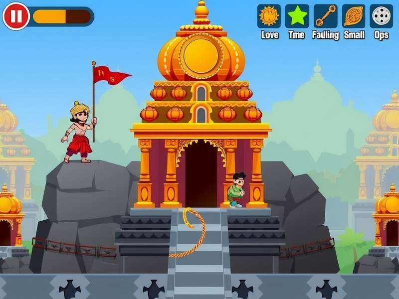 Temple Pixel Rush character customization options showing various traditional outfits
